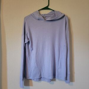 Girl's Long-Sleeved, Hooded, Lightweight Shirt, Size L (12-14)